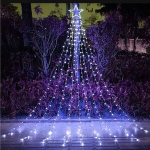 Christmas Decoration Outdoor Star String Lights,16.4Ft